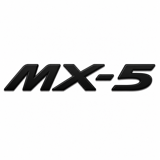 MX-5 Siyah Bagaj Yazısı Mazda Uyumlu