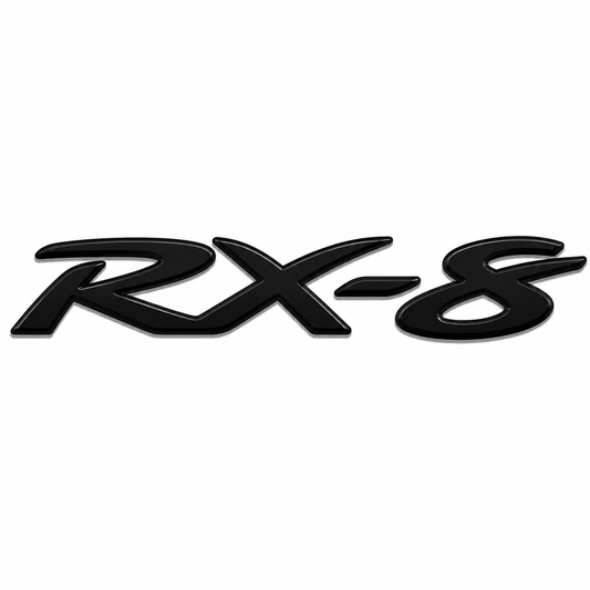 RX-8 Siyah Bagaj Yazısı Mazda Uyumlu