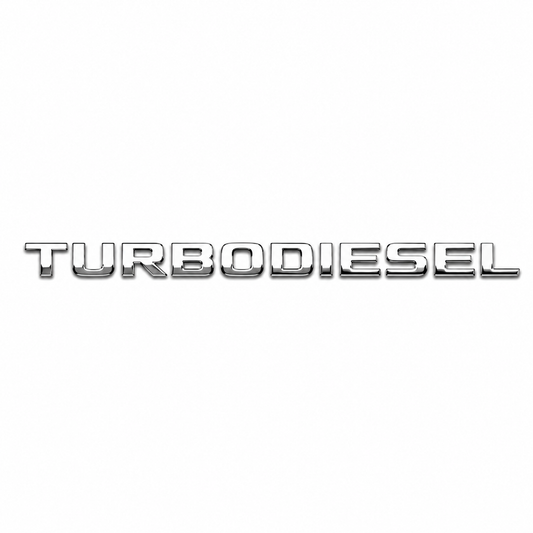 Turbo Diesel Krom Bagaj Yazısı Mercedes-Benz Uyumlu