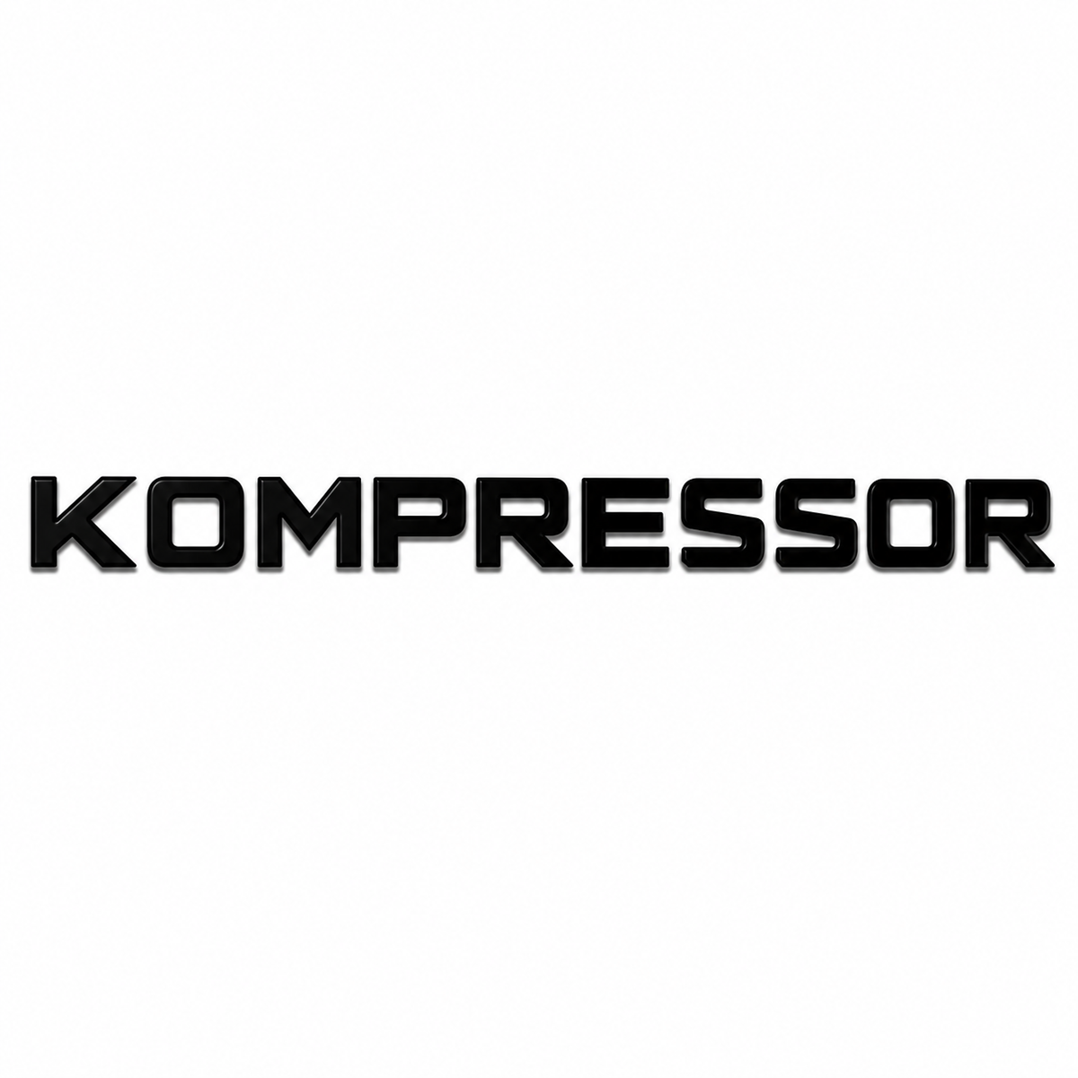 Kompressor Siyah Bagaj Yazısı Mercedes-Benz Uyumlu