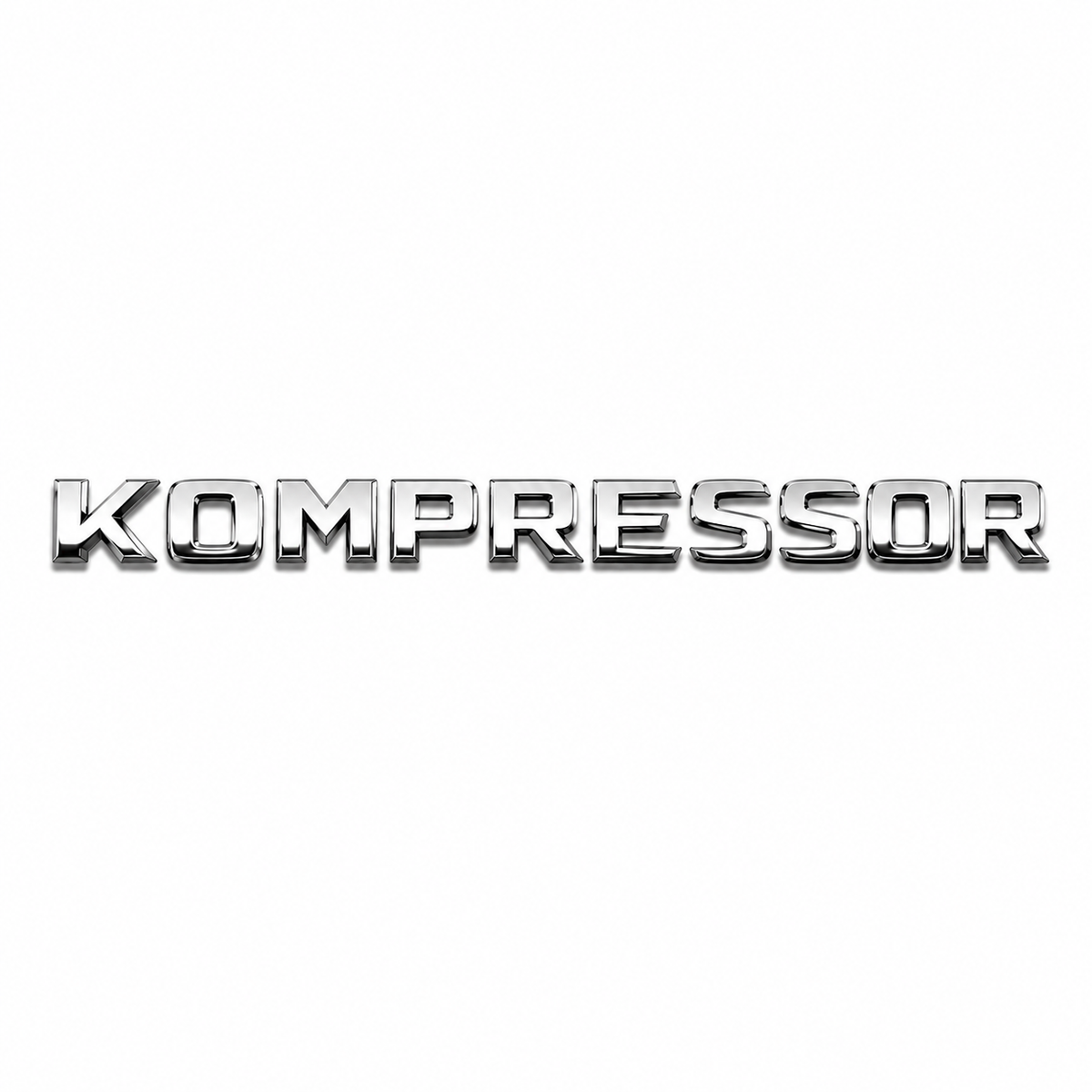 Kompressor Krom Bagaj Yazısı Mercedes-Benz Uyumlu
