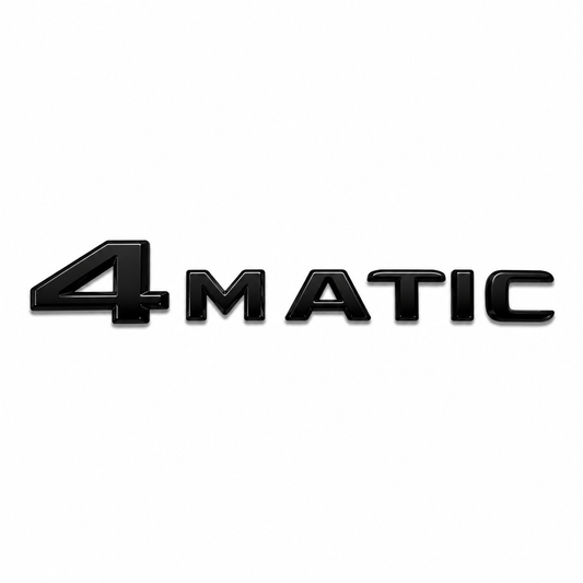 4MATIC Siyah Bagaj Yazısı Mercedes-Benz Uyumlu