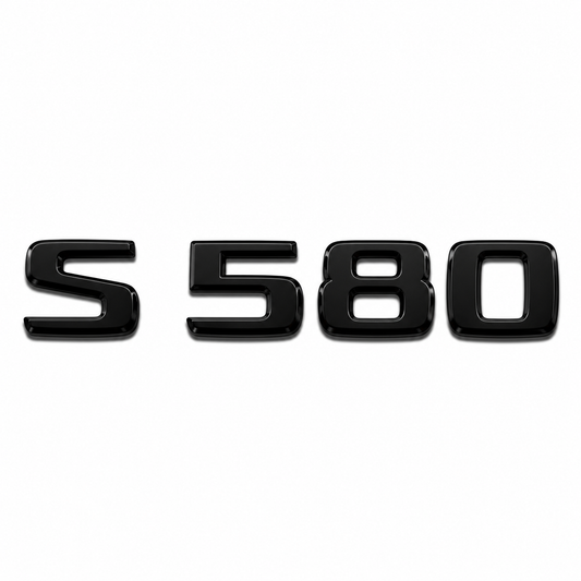 S 580 Siyah Bagaj Yazısı Mercedes-Benz Uyumlu