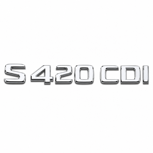 S 420 CDI Krom Bagaj Yazısı Mercedes-Benz Uyumlu