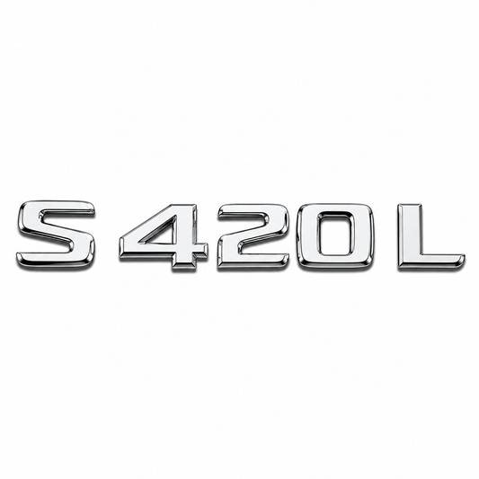 S 420L Krom Bagaj Yazısı Mercedes-Benz Uyumlu