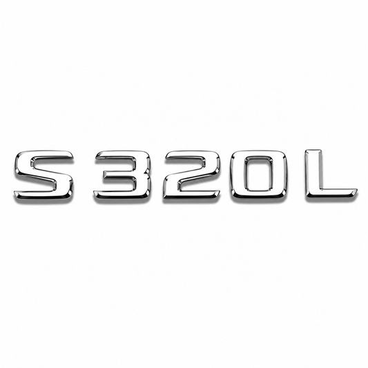 S 320L Krom Bagaj Yazısı Mercedes-Benz Uyumlu