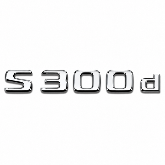 S 300 d Krom Bagaj Yazısı Mercedes-Benz Uyumlu