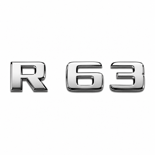 R 63 Krom Bagaj Yazısı Mercedes-Benz Uyumlu