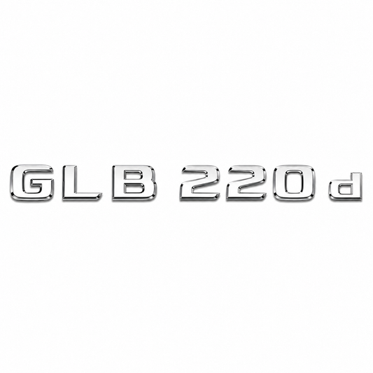 GLB 220 d Krom Bagaj Yazısı Mercedes-Benz Uyumlu