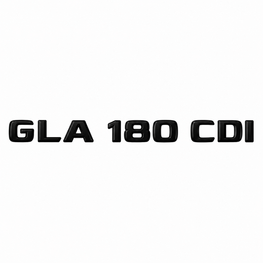 GLA 180 CDI Siyah Krom Bagaj Yazısı Mercedes-Benz Uyumlu