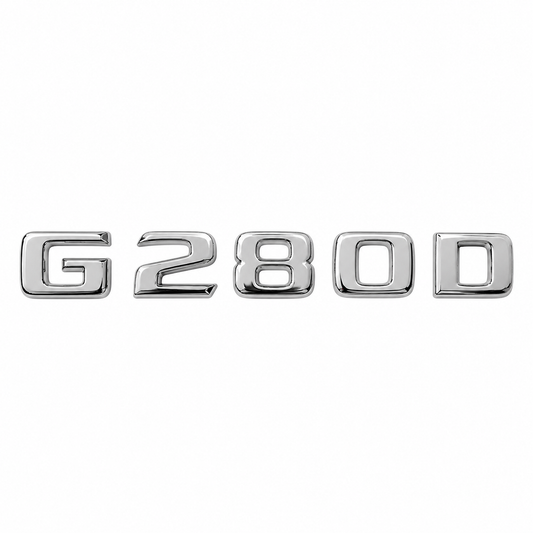 G 280D Krom Bagaj Yazısı Mercedes-Benz Uyumlu