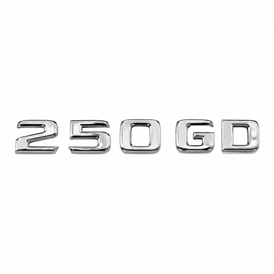 250 GD Krom Bagaj Yazısı Mercedes-Benz Uyumlu