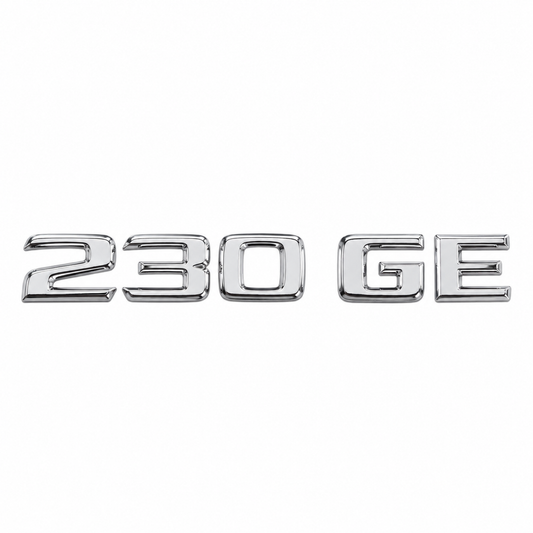 230 GE Krom Bagaj Yazısı Mercedes-Benz Uyumlu
