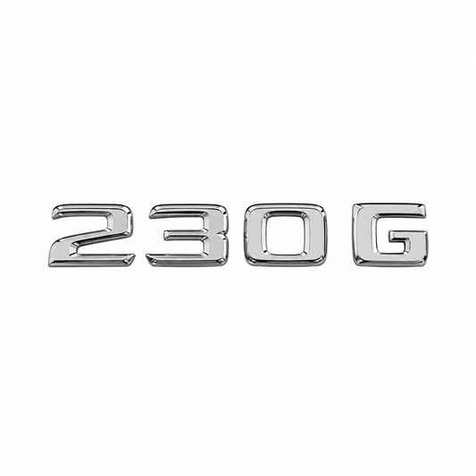 230 G Krom Bagaj Yazısı Mercedes-Benz Uyumlu