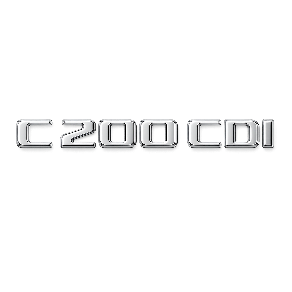 C 200 CDI Krom Bagaj Yazısı Mercedes-Benz Uyumlu