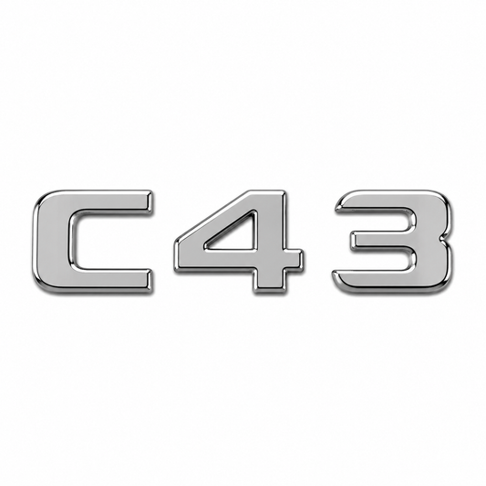 C 43 Krom Bagaj Yazısı Mercedes-Benz Uyumlu
