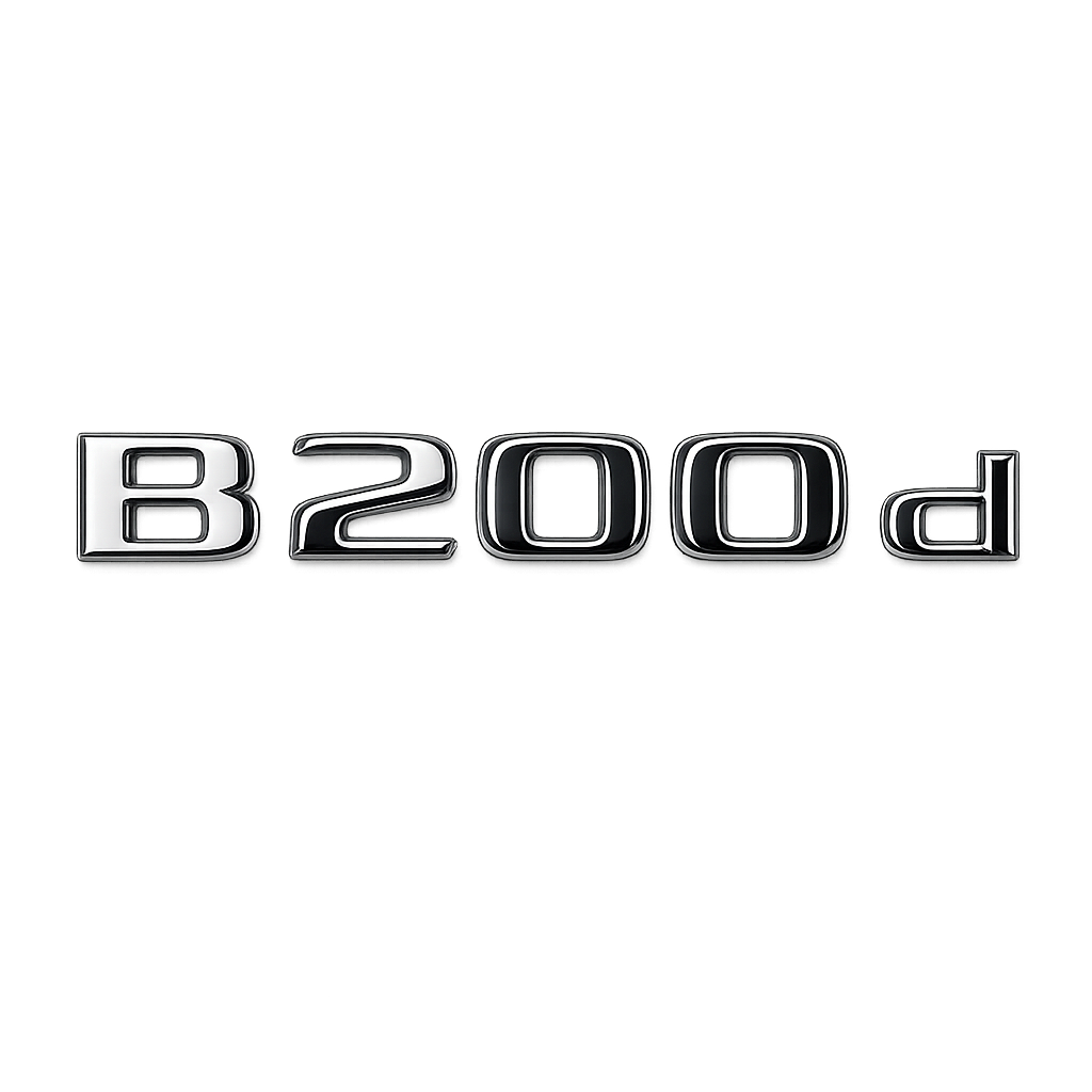B 200 d Krom Bagaj Yazısı Mercedes-Benz Uyumlu