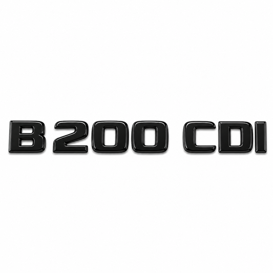 B 200 CDI Mercedes-Benz B 200 CDI yazısı, siyah renk. Siyah Bagaj Yazısı Mercedes-Benz Uyumlu