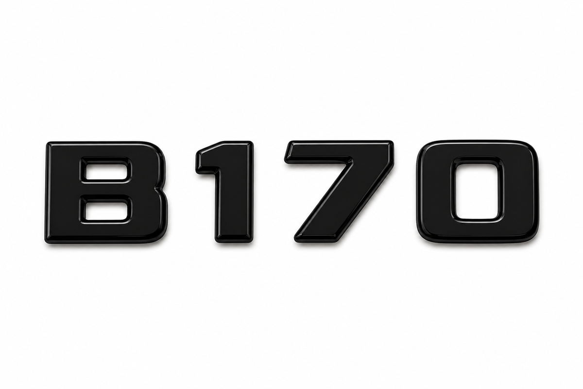 B 170 Siyah Bagaj Yazısı Mercedes-Benz Uyumlu