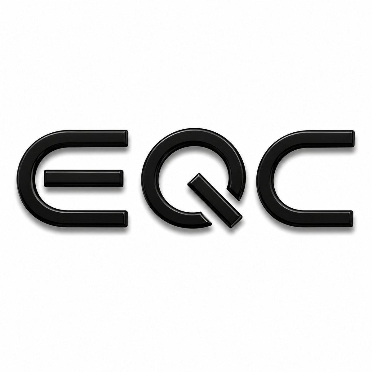 EQC Siyah Bagaj Yazısı Mercedes-Benz Uyumlu