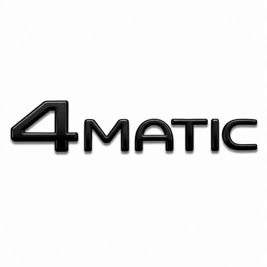 4MATIC Siyah Bagaj Yazısı Mercedes-Benz Uyumlu