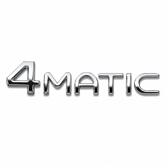 4MATIC Krom Bagaj Yazısı Mercedes-Benz Uyumlu