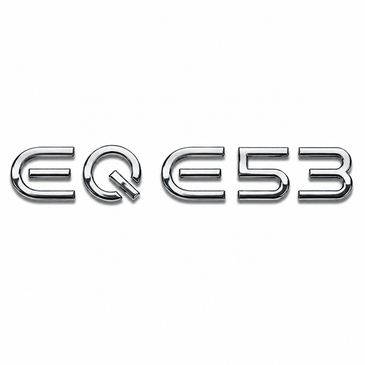 EQE 53 Krom Bagaj Yazısı Mercedes-Benz Uyumlu