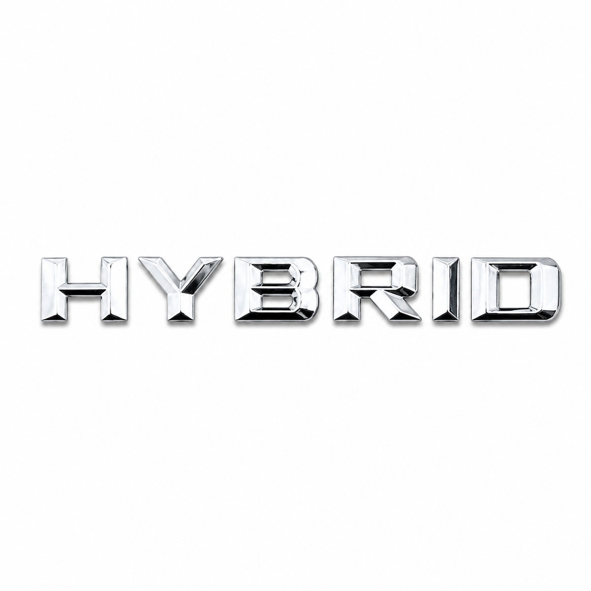 HYBRID Üçgen Krom Bagaj Yazısı Mercedes-Benz Uyumlu