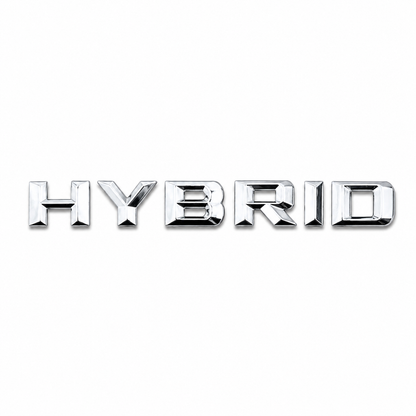 HYBRID Üçgen Krom Bagaj Yazısı Mercedes-Benz Uyumlu