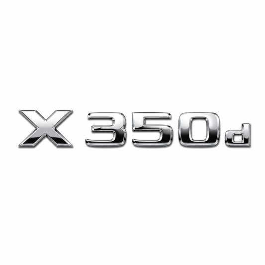 X 350d Krom Bagaj Yazısı Mercedes-Benz Uyumlu
