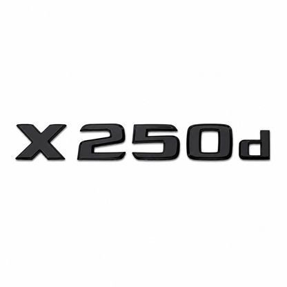 X 250d Siyah Bagaj Yazısı Mercedes-Benz Uyumlu