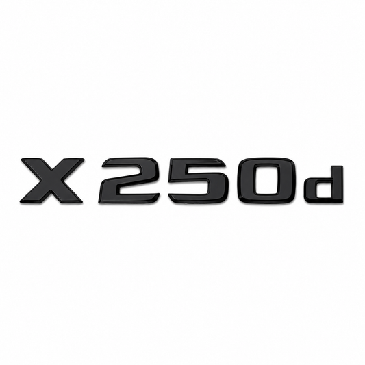 X 250d Siyah Bagaj Yazısı Mercedes-Benz Uyumlu