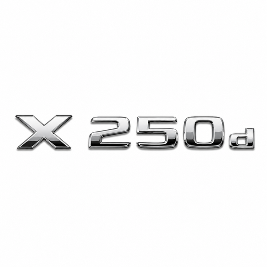 X 250d Krom Bagaj Yazısı Mercedes-Benz Uyumlu