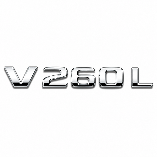 V 260L Krom Bagaj Yazısı Mercedes-Benz Uyumlu