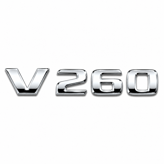 V 260 Krom Bagaj Yazısı Mercedes-Benz Uyumlu