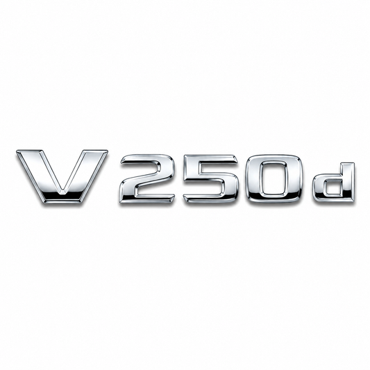 V 250d Krom Bagaj Yazısı Mercedes-Benz Uyumlu