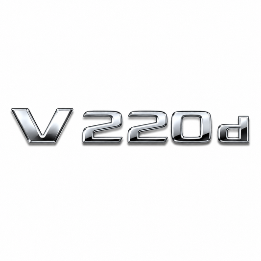 V 220d Krom Bagaj Yazısı Mercedes-Benz Uyumlu