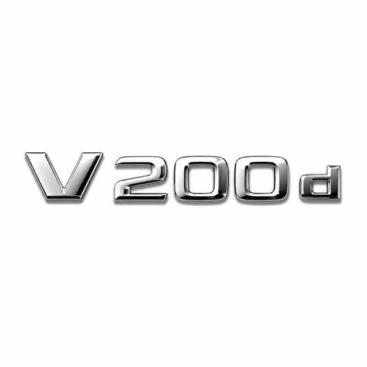 V 200d Krom Bagaj Yazısı Mercedes-Benz Uyumlu
