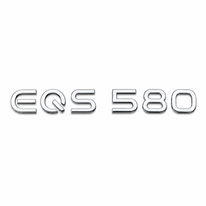 EQS 580 Krom Bagaj Yazısı Mercedes-Benz Uyumlu