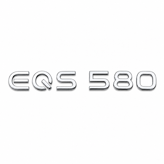 EQS 580 Krom Bagaj Yazısı Mercedes-Benz Uyumlu