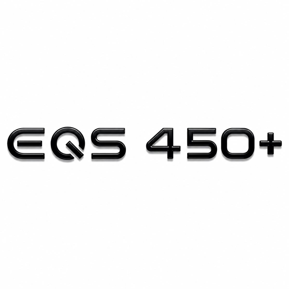 EQS 450+ 242x30 ölçü, siyah renk Siyah Bagaj Yazısı Mercedes-Benz Uyumlu