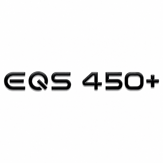 EQS 450+ 242x30 ölçü, siyah renk Siyah Bagaj Yazısı Mercedes-Benz Uyumlu
