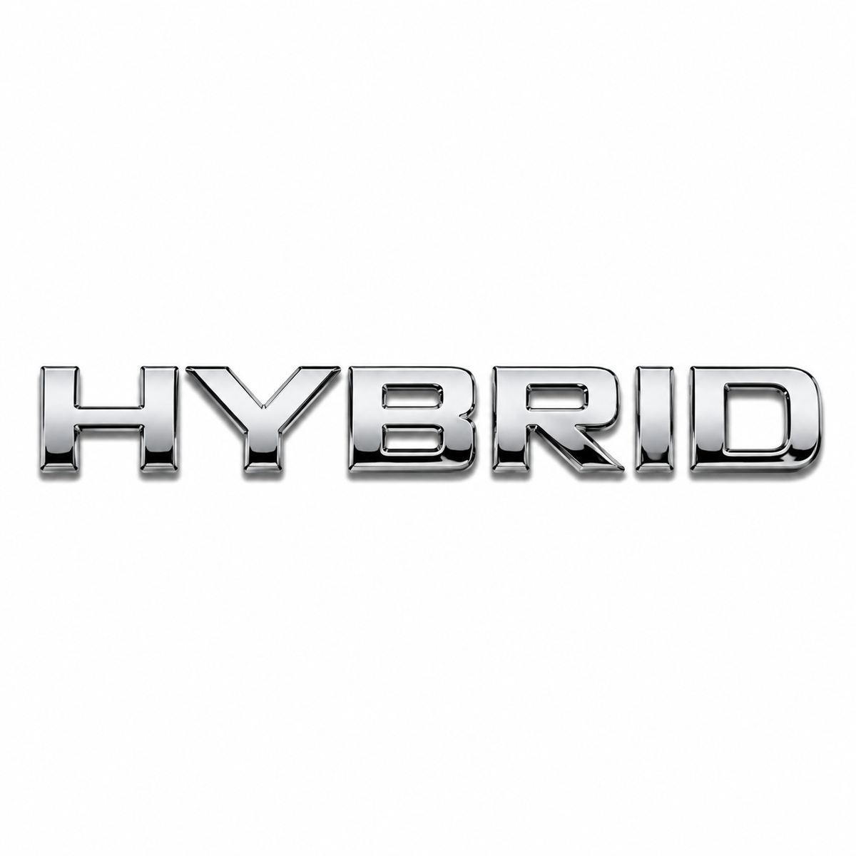 Hybrid Düz Krom Bagaj Yazısı Mercedes-Benz Uyumlu