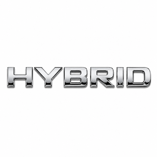 Hybrid Düz Krom Bagaj Yazısı Mercedes-Benz Uyumlu