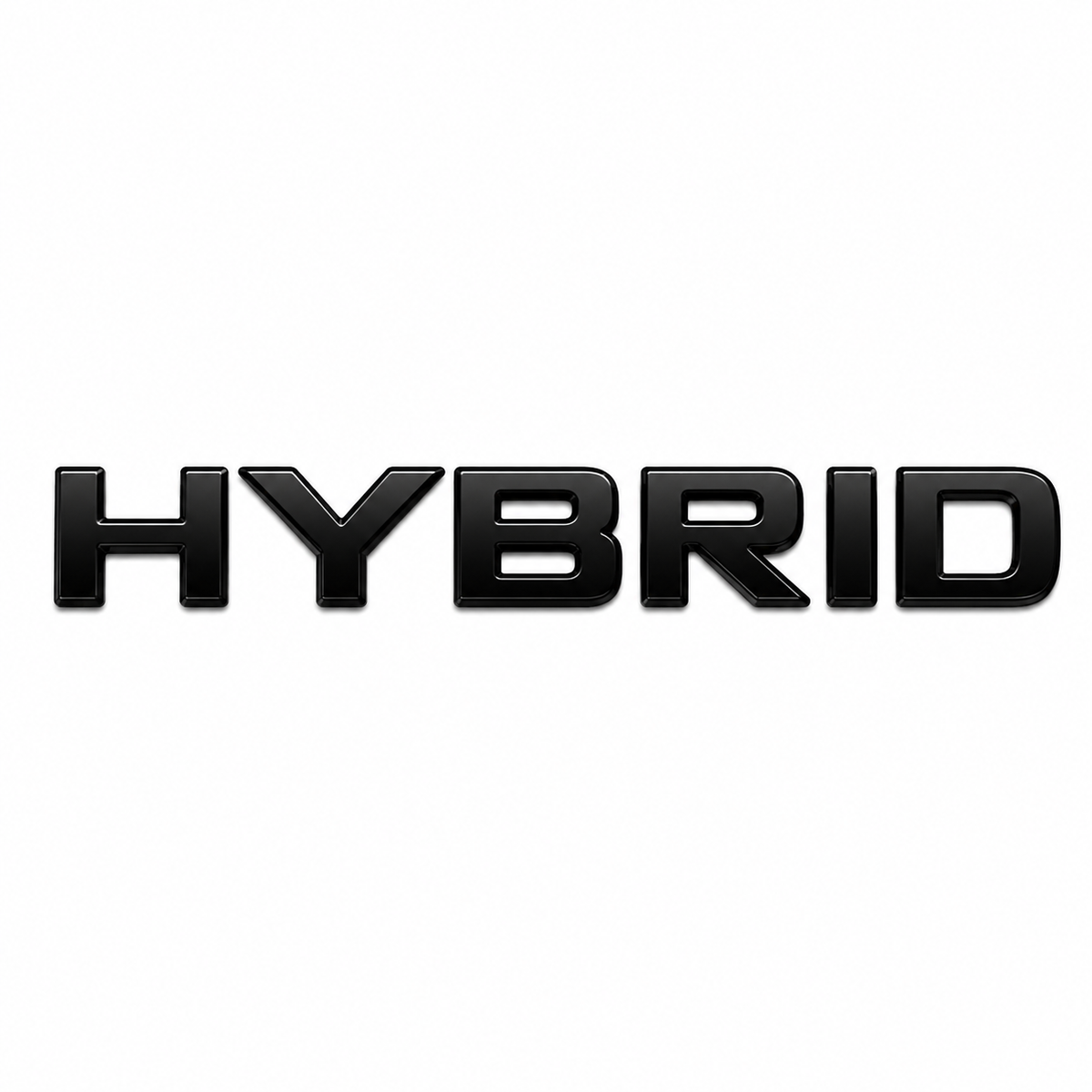 Hybrid Düz siyah Siyah Bagaj Yazısı Mercedes-Benz Uyumlu