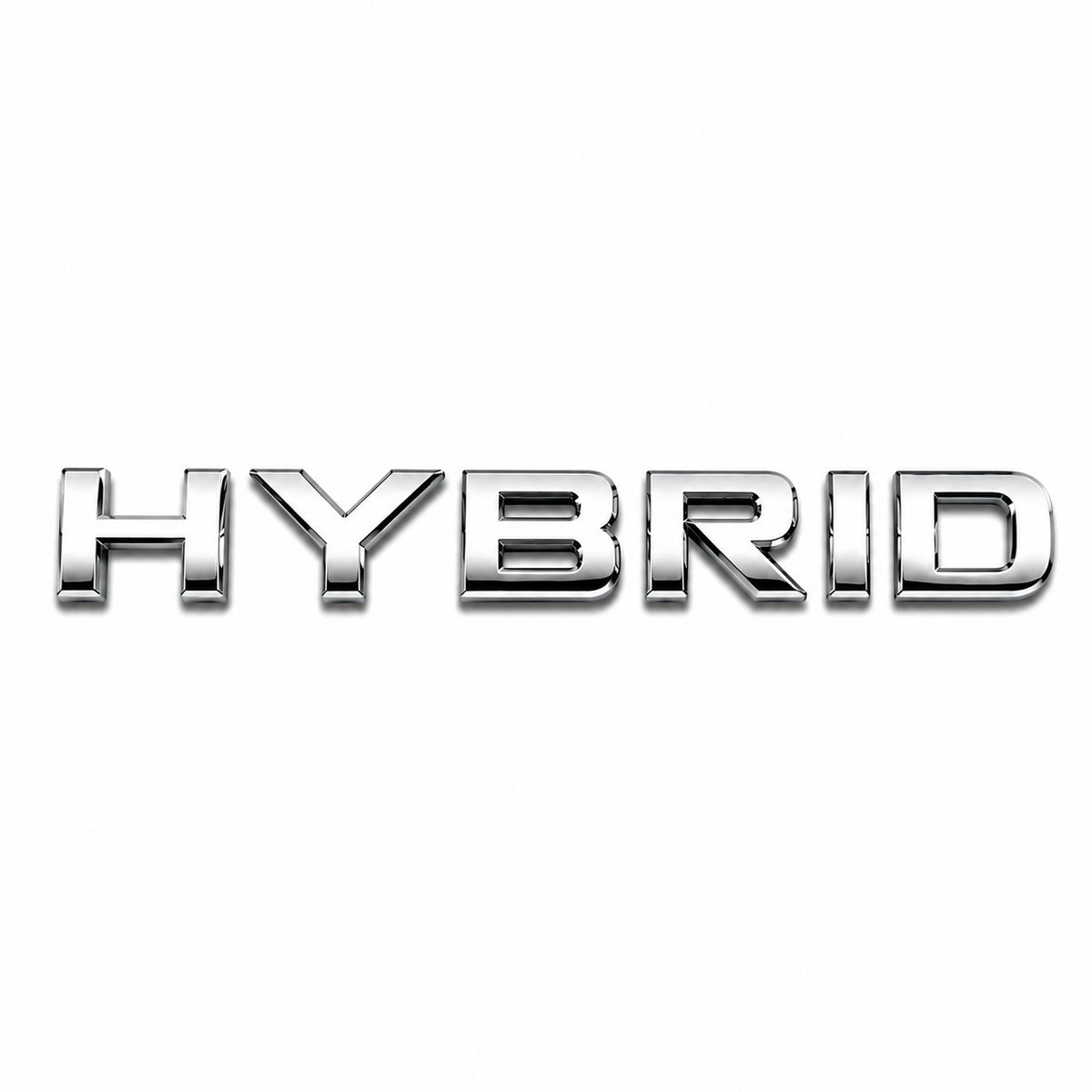 HYBRID Düz Krom Bagaj Yazısı Mercedes-Benz Uyumlu