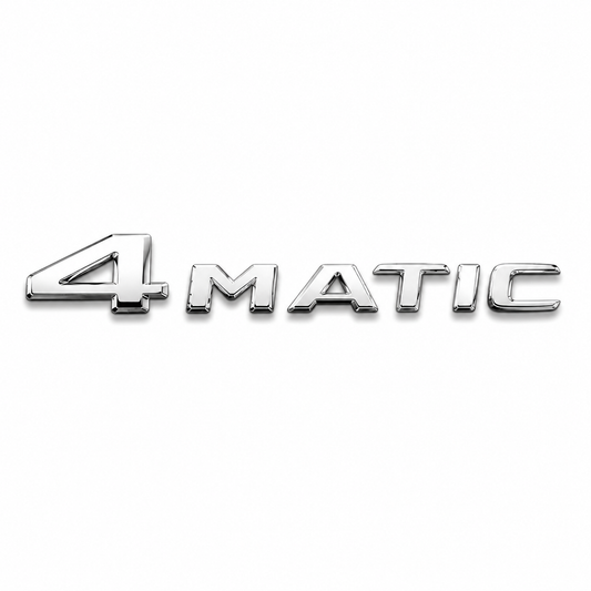 4 MATIC Krom Bagaj Yazısı Mercedes-Benz Uyumlu