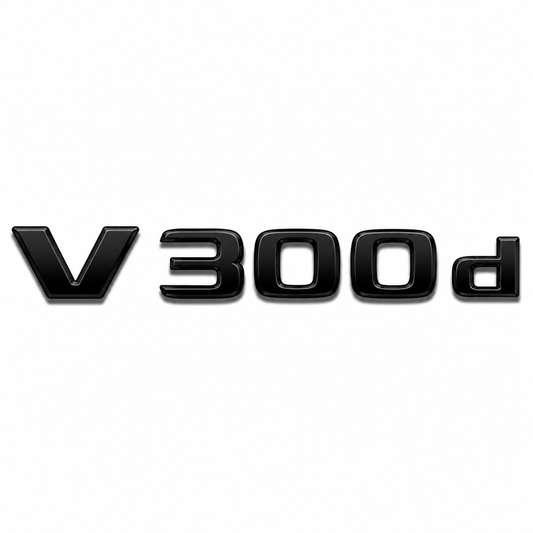 V 300d Siyah Bagaj Yazısı Mercedes-Benz Uyumlu