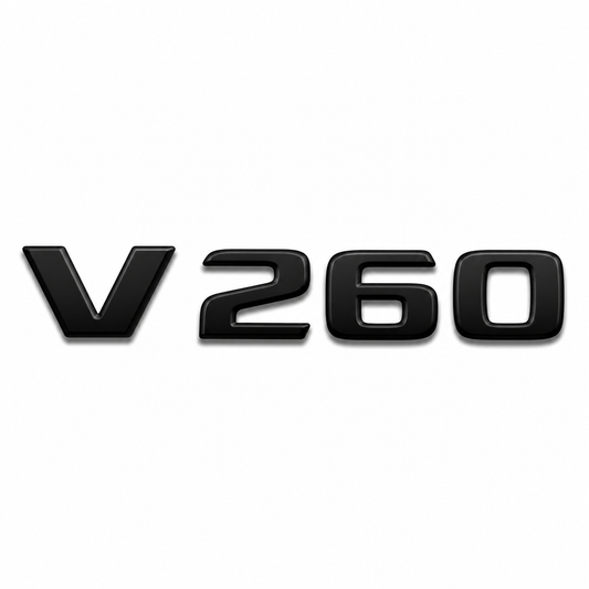 V 260 Siyah Bagaj Yazısı Mercedes-Benz Uyumlu