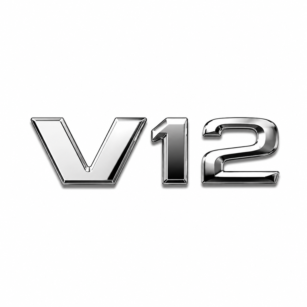 V 12 Krom Bagaj Yazısı Mercedes-Benz Uyumlu